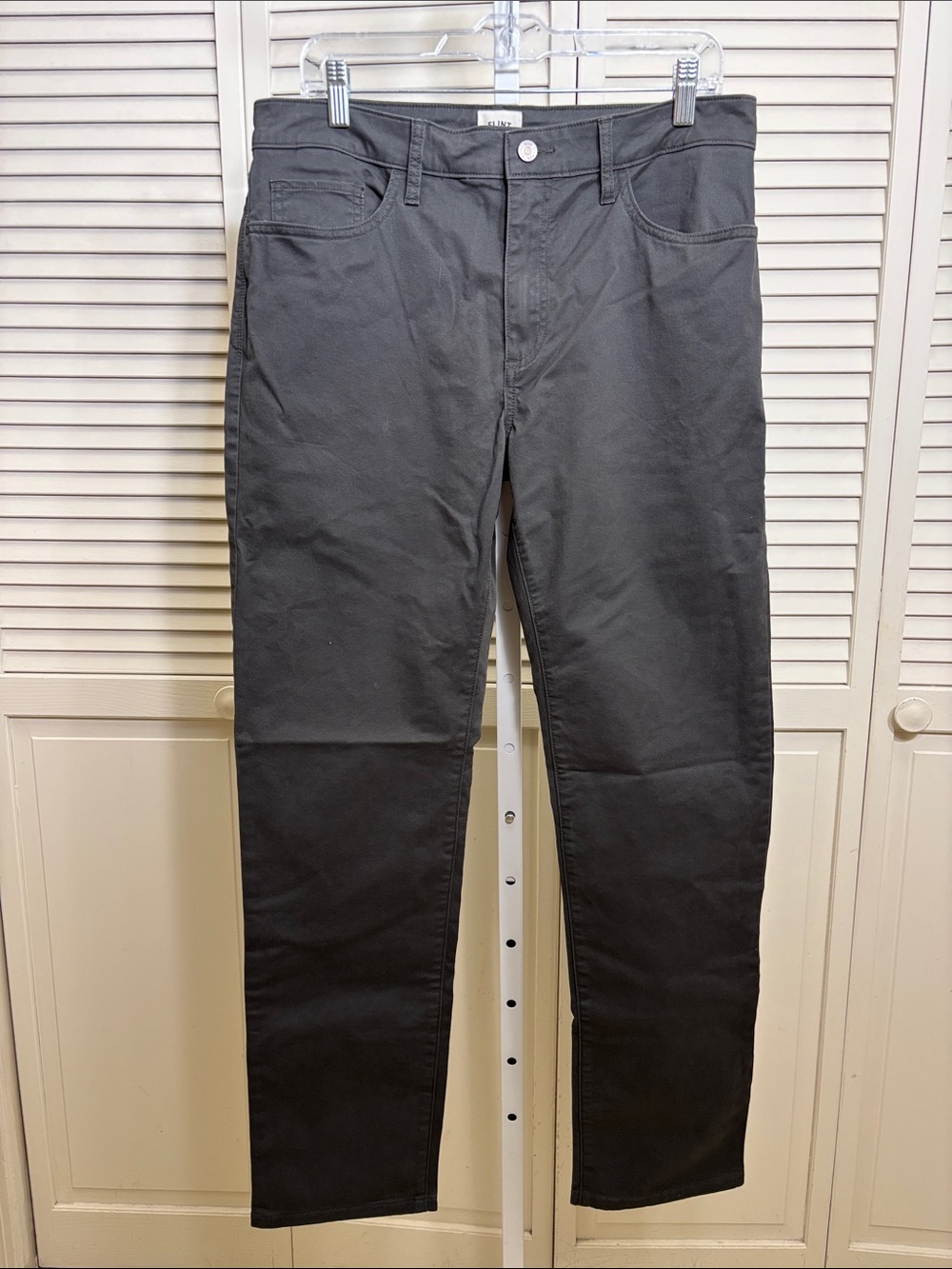 Huckberry Flint and Tinder Gray Straight Fit Gray Chino Pants 33 x 32